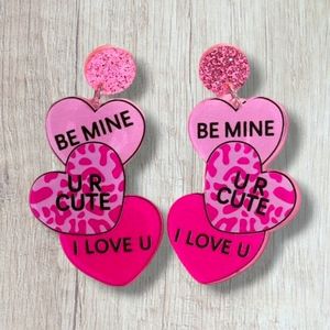 Candy Heart Earrings